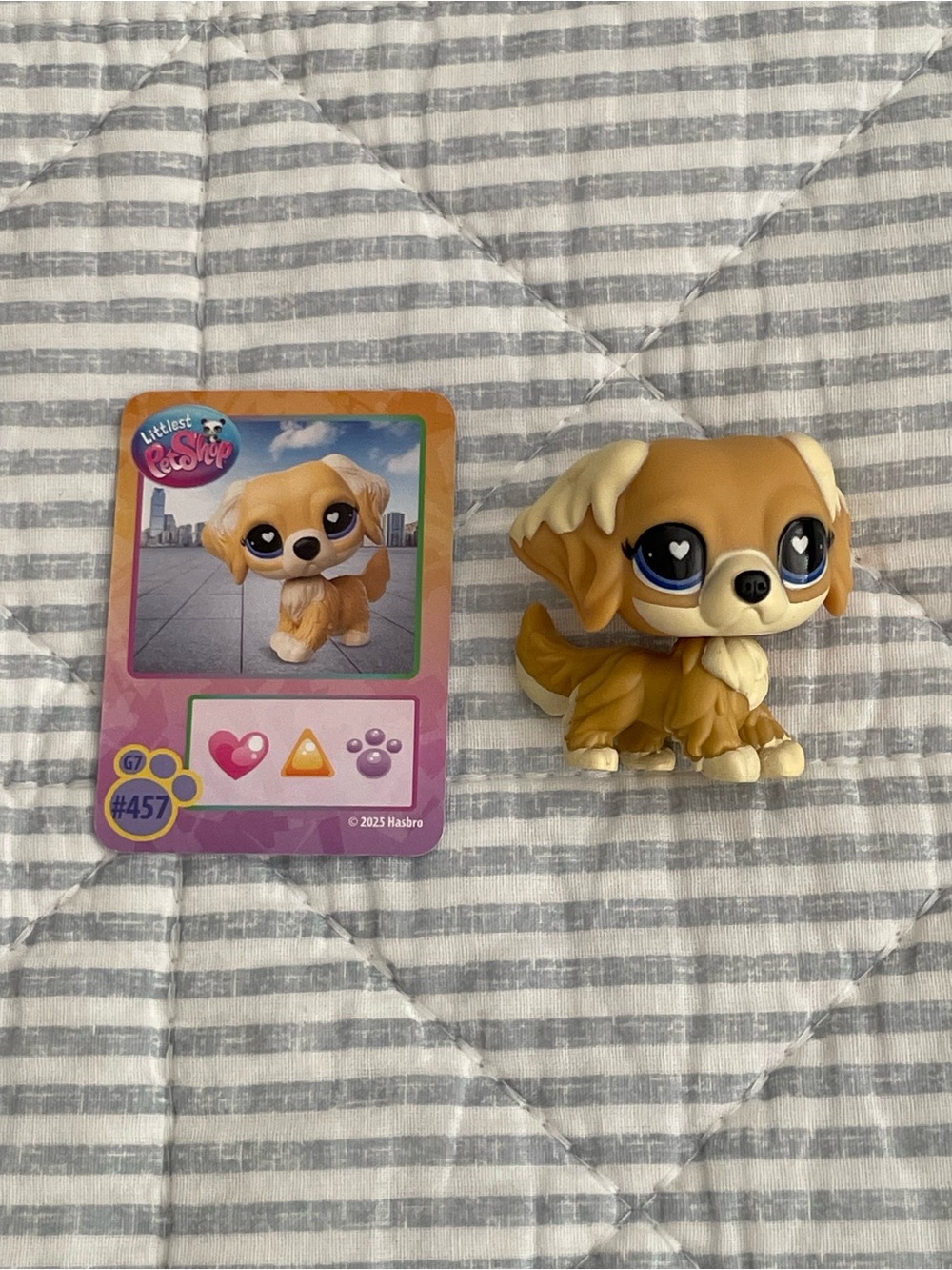 LPS TAN PUPPY WITH BLUE EYES #457